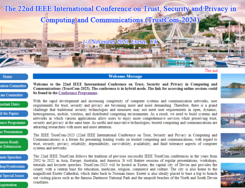 IRIS @ 22nd IEEE International Conference on Trust, Security and Privacy in Computing and Communications