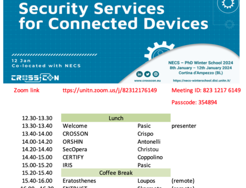 IRIS @ Security Services for Connected Devices Workshop