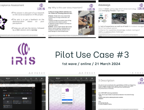 IRIS Pilot Use Cases: 1st Wave of PUC 3